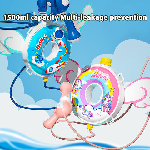 Babyproph Backpack Water Gun For Kid's Cartoon Design Large Capacity Pull-out Water Gun Outdoor Babyproph Backpack Water Gun For Kid's Cartoon Design Large Capacity Pull-out Water Gun Outdoor
