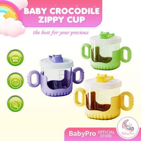 Babyproph Baby Crocodile Training Cup With Silicone Straw BPA free Babyproph Baby Crocodile Training Cup With Silicone Straw BPA free