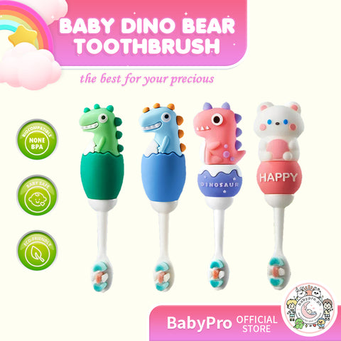 Babyproph Premium Cute Cartoon Animal Kids Toothbrush Dinosaur Toothbrush Baby Oral Care Babyproph Premium Cute Cartoon Animal Kids Toothbrush Dinosaur Toothbrush Baby Oral Care