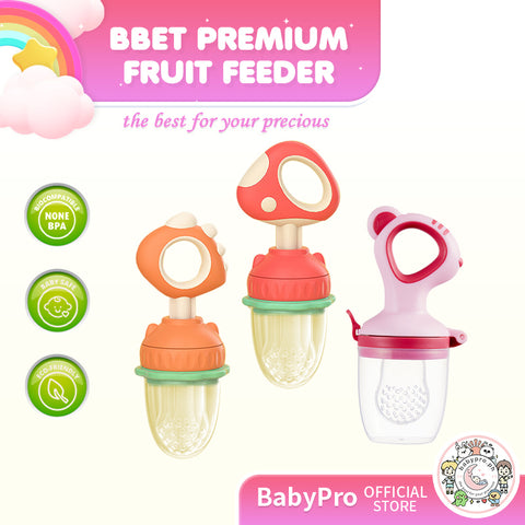 Babyproph Premium BBET Push Fruit Feeder Baby Fruit Pacifier Mushroom Food Teether Babyproph Premium BBET Push Fruit Feeder Baby Fruit Pacifier Mushroom Food Teether