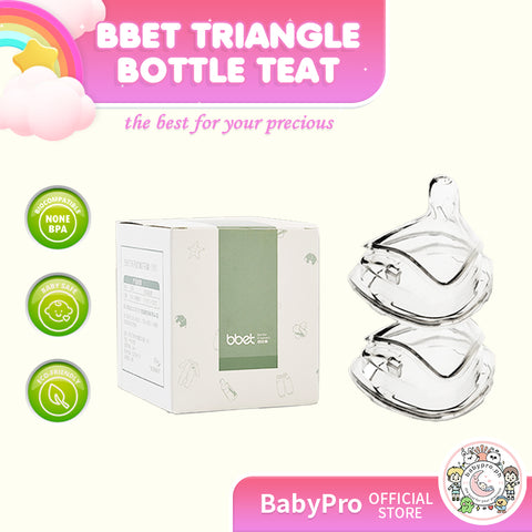 Babyproph Premium BBET Triangle Bottles Teat Nipple Replacement Milk 2 Pcs Babyproph Premium BBET Triangle Bottles Teat Nipple Replacement Milk 2 Pcs