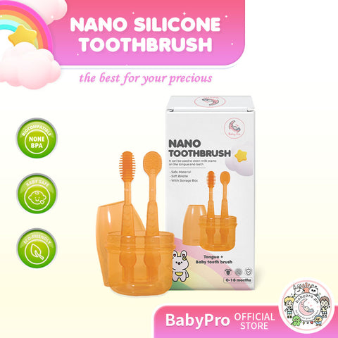 Babyproph Nano Toothbrush with Soft Silicone Toothbrush Teether for Babies Babyproph Nano Toothbrush with Soft Silicone Toothbrush Teether for Babies