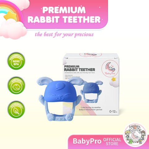 Babyproph Premium Baby Teether Rabbit Silicone BPA Free Biting Food Grade Material Babyproph Premium Baby Teether Rabbit Silicone BPA Free Biting Food Grade Material