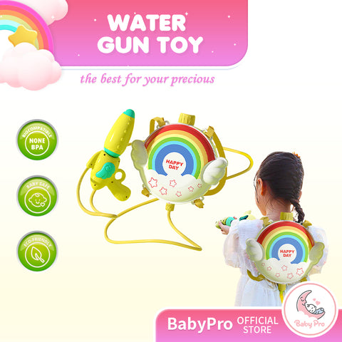 Babyproph Backpack Water Gun For Kid's Cartoon Design Large Capacity Pull-out Water Gun Outdoor Babyproph Backpack Water Gun For Kid's Cartoon Design Large Capacity Pull-out Water Gun Outdoor