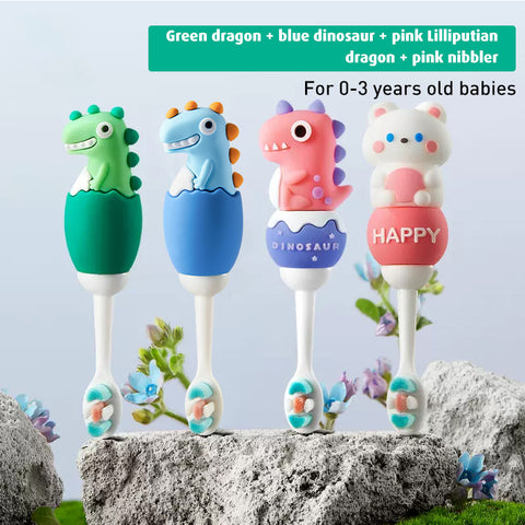 Babyproph Premium Cute Cartoon Animal Kids Toothbrush Dinosaur Toothbrush Baby Oral Care Babyproph Premium Cute Cartoon Animal Kids Toothbrush Dinosaur Toothbrush Baby Oral Care