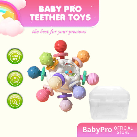 Babyproph Premium Baby Teether Toys Manhattan Ball Educational Teether Toys Sound Rattles Babyproph Premium Baby Teether Toys Manhattan Ball Educational Teether Toys Sound Rattles