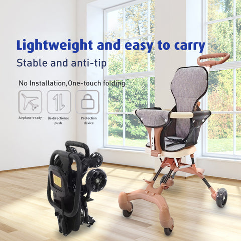 Babyproph Premium Baby Foldable Stroller Lightweight Toddler Stroller Bike With Two-way Swivel Seat Babyproph Premium Baby Foldable Stroller Lightweight Toddler Stroller Bike With Two-way Swivel Seat