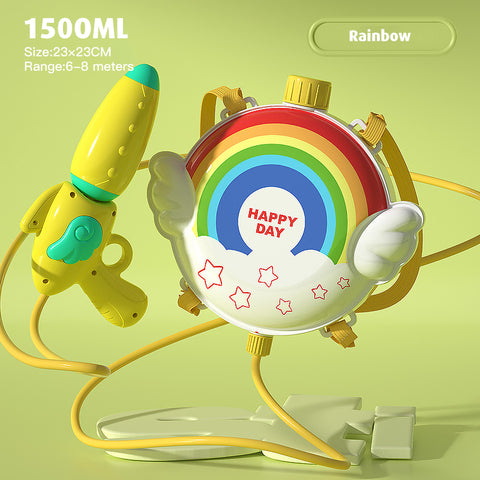 Babyproph Backpack Water Gun For Kid's Cartoon Design Large Capacity Pull-out Water Gun Outdoor Babyproph Backpack Water Gun For Kid's Cartoon Design Large Capacity Pull-out Water Gun Outdoor