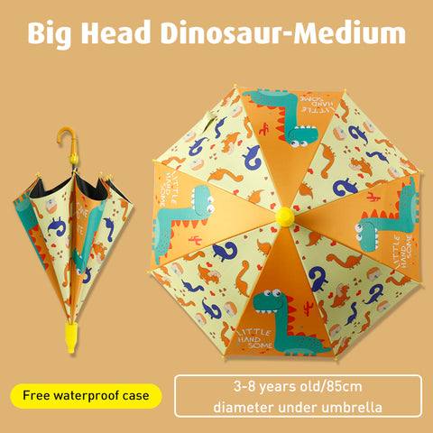 Babyproph Kid's Umbrella Cartoon Design With Protective Plastic Tube Cover Babyproph Kid's Umbrella Cartoon Design With Protective Plastic Tube Cover