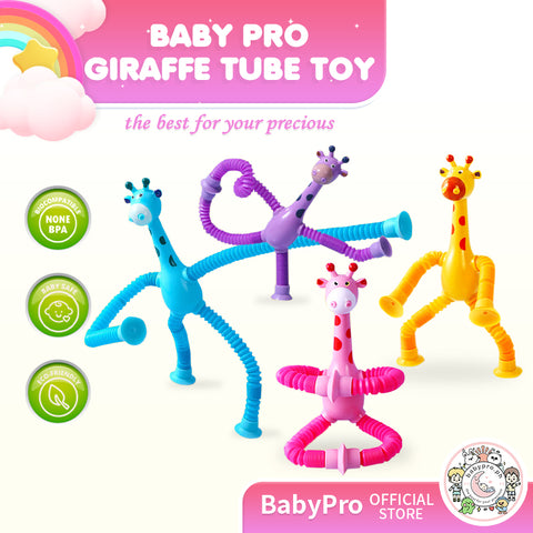 Babyproph Stretch Tube Giraffe Toy Suction Cup Decompression Babyproph Stretch Tube Giraffe Toy Suction Cup Decompression