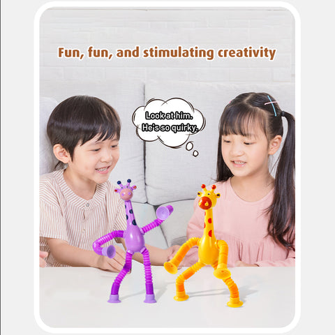 Babyproph Stretch Tube Giraffe Toy Suction Cup Decompression Babyproph Stretch Tube Giraffe Toy Suction Cup Decompression