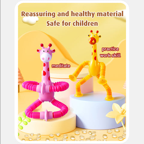 Babyproph Stretch Tube Giraffe Toy Suction Cup Decompression Babyproph Stretch Tube Giraffe Toy Suction Cup Decompression