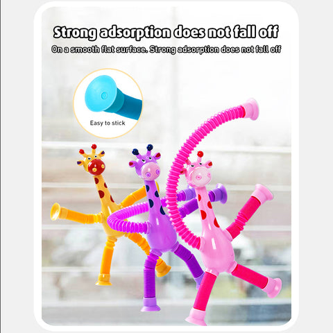Babyproph Stretch Tube Giraffe Toy Suction Cup Decompression Babyproph Stretch Tube Giraffe Toy Suction Cup Decompression