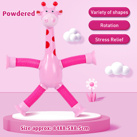 Babyproph Stretch Tube Giraffe Toy Suction Cup Decompression Babyproph Stretch Tube Giraffe Toy Suction Cup Decompression