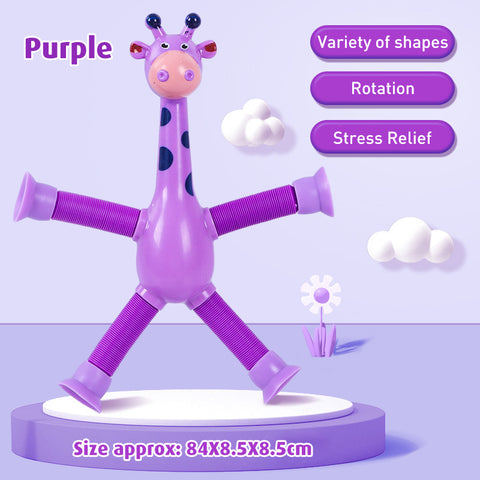 Babyproph Stretch Tube Giraffe Toy Suction Cup Decompression Babyproph Stretch Tube Giraffe Toy Suction Cup Decompression