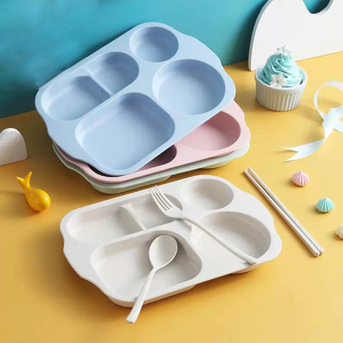 Babyproph Wheat Straw Children's Dinner Plate Set Babyproph Wheat Straw Children's Dinner Plate Set