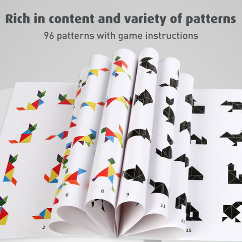 Babyproph Kids Magnetic Tangram Puzzle Book Early Educational Toys Babyproph Kids Magnetic Tangram Puzzle Book Early Educational Toys