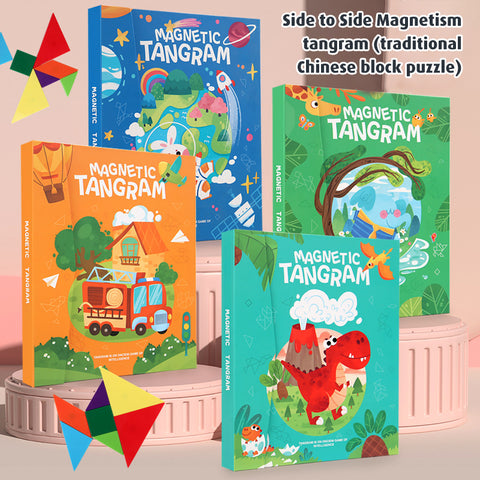 Babyproph Kids Magnetic Tangram Puzzle Book Early Educational Toys Babyproph Kids Magnetic Tangram Puzzle Book Early Educational Toys