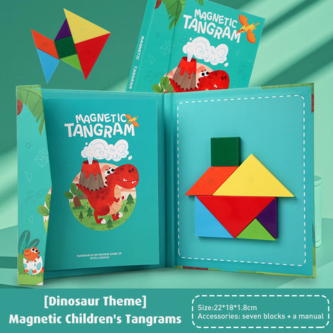 Babyproph Kids Magnetic Tangram Puzzle Book Early Educational Toys Babyproph Kids Magnetic Tangram Puzzle Book Early Educational Toys