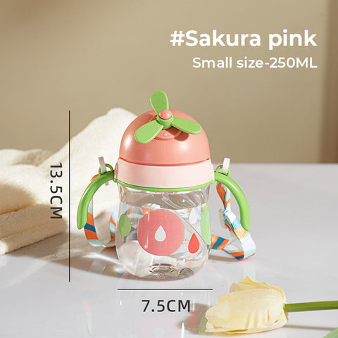 Babyproph Kids Water Bottles Drop-Proof With Strap and Straw 250ml Babyproph Kids Water Bottles Drop-Proof With Strap and Straw 250ml