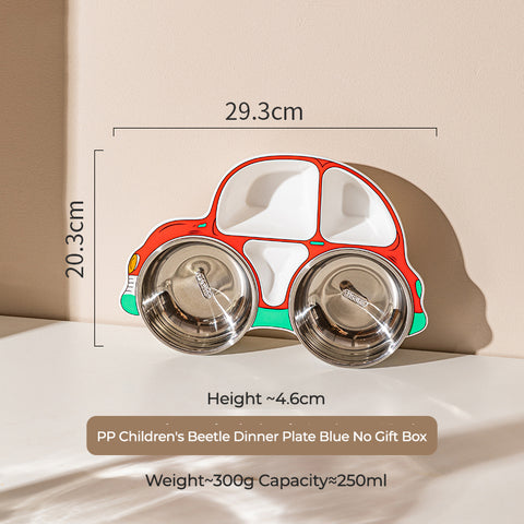 Babyproph Children's Stainless Steel Cartoon Car-Shaped Plate Babyproph Children's Stainless Steel Cartoon Car-Shaped Plate