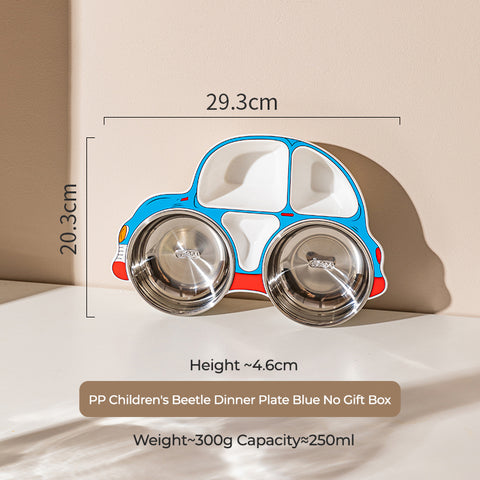 Babyproph Children's Stainless Steel Cartoon Car-Shaped Plate Babyproph Children's Stainless Steel Cartoon Car-Shaped Plate