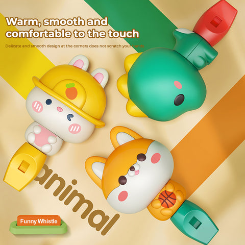Babyproph Kids Cartoon Animal Whistle Toy With Lanyard Babyproph Kids Cartoon Animal Whistle Toy With Lanyard