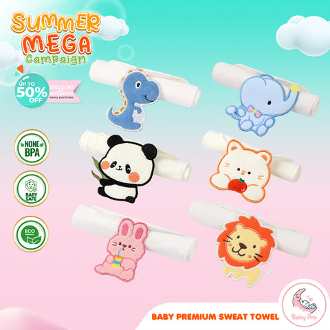 Babyproph Baby Premium Back Sweat Absorbent Towel Babyproph Baby Premium Back Sweat Absorbent Towel
