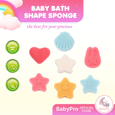 Babyproph Natural Konjac Gentle Cleansing Baby Bath Shape Sponge Babyproph Natural Konjac Gentle Cleansing Baby Bath Shape Sponge