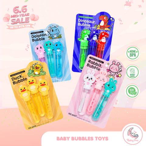 Babyproph 3pcs Cute Animal Bubble Stick Toys for Kids Babyproph 3pcs Cute Animal Bubble Stick Toys for Kids