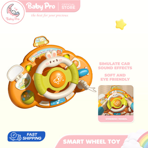 Babyproph Steering Wheel Toy For Kids Montessori Educational Toy With Sounds Babyproph Steering Wheel Toy For Kids Montessori Educational Toy With Sounds