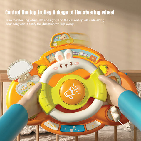 Babyproph Steering Wheel Toy For Kids Montessori Educational Toy With Sounds Babyproph Steering Wheel Toy For Kids Montessori Educational Toy With Sounds