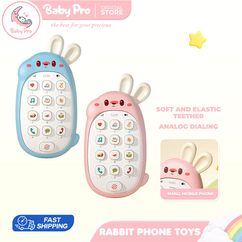 Babyproph Baby Rabbit Phone Toys With Sounds Educational Playing Toys Babyproph Baby Rabbit Phone Toys With Sounds Educational Playing Toys