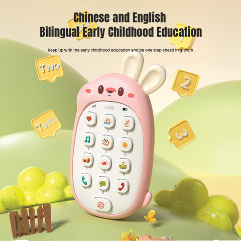 Babyproph Baby Rabbit Phone Toys With Sounds Educational Playing Toys Babyproph Baby Rabbit Phone Toys With Sounds Educational Playing Toys