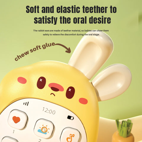 Babyproph Baby Rabbit Phone Toys With Sounds Educational Playing Toys Babyproph Baby Rabbit Phone Toys With Sounds Educational Playing Toys