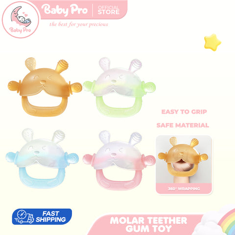 Babyproph Baby 2in1 Silicone Clear Rabbit Teether Molar Teether Gum Toy BPA Free Babyproph Baby 2in1 Silicone Clear Rabbit Teether Molar Teether Gum Toy BPA Free