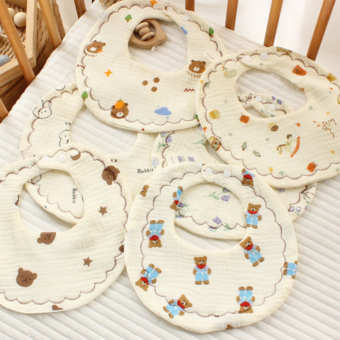 Babyproph Baby Adjustable Soft Cotton Absorbent Bib Babyproph Baby Adjustable Soft Cotton Absorbent Bib