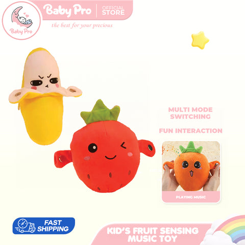 Babyproph Kids Human Body Sensing Music Toy Fruit Plush Sensing Metronome Interactive Toys Babyproph Kids Human Body Sensing Music Toy Fruit Plush Sensing Metronome Interactive Toys