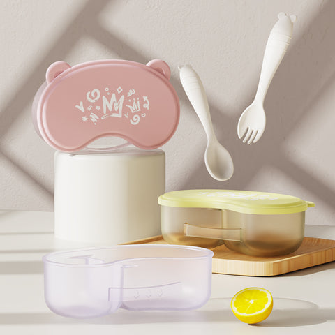 Babyproph Baby Portable Food Container Beans Lunch Box With Spoon Fork Babyproph Baby Portable Food Container Beans Lunch Box With Spoon Fork