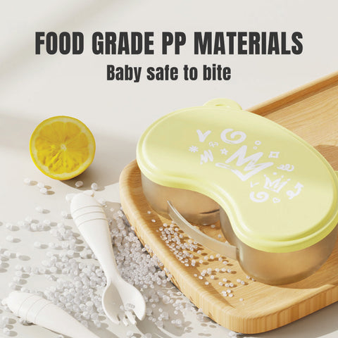 Babyproph Baby Portable Food Container Beans Lunch Box With Spoon Fork Babyproph Baby Portable Food Container Beans Lunch Box With Spoon Fork