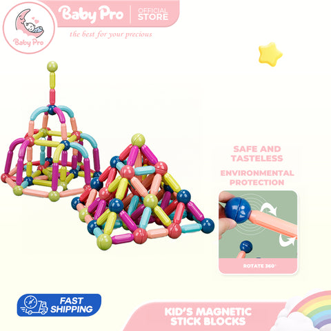 Babyproph Kids 42pcs 64pcs Magnetic Stick Ball Building Blocks Early Educational Toy Babyproph Kids 42pcs 64pcs Magnetic Stick Ball Building Blocks Early Educational Toy