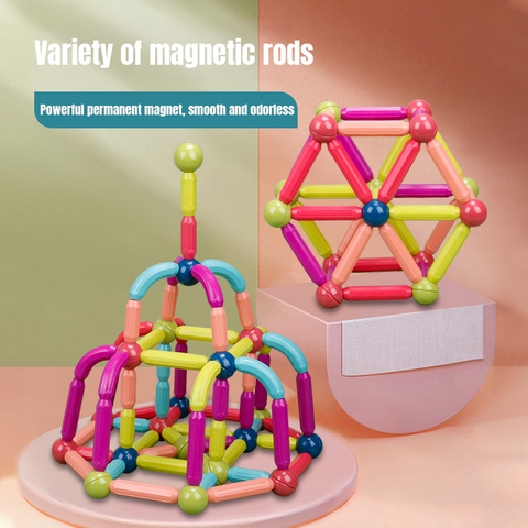 Babyproph Kids 42pcs 64pcs Magnetic Stick Ball Building Blocks Early Educational Toy Babyproph Kids 42pcs 64pcs Magnetic Stick Ball Building Blocks Early Educational Toy