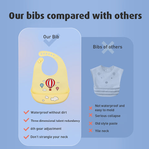 Babyproph Premium Baby Silicone Bib Food Washable Waterproof BPA FREE for Toddler Babyproph Premium Baby Silicone Bib Food Washable Waterproof BPA FREE for Toddler