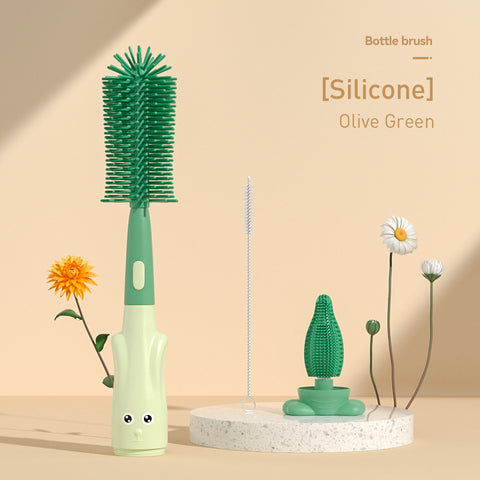 Babyproph 3 in 1 Non-Scratch Baby Milk Bottle Cleaner Silicone Brush Set Babyproph 3 in 1 Non-Scratch Baby Milk Bottle Cleaner Silicone Brush Set