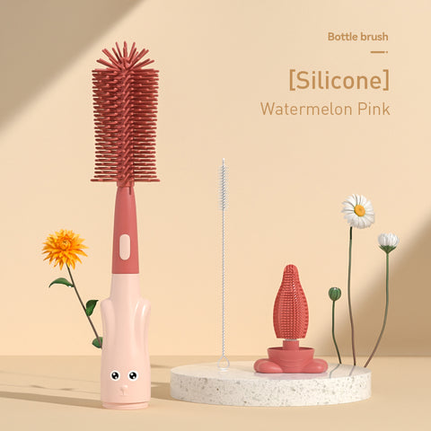 Babyproph 3 in 1 Non-Scratch Baby Milk Bottle Cleaner Silicone Brush Set Babyproph 3 in 1 Non-Scratch Baby Milk Bottle Cleaner Silicone Brush Set