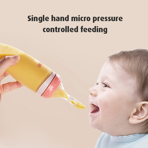 Babyproph Premium Baby Soft Silicone Bottle With Spoon Squeeze Feeding Bottle Multifunction Babyproph Premium Baby Soft Silicone Bottle With Spoon Squeeze Feeding Bottle Multifunction