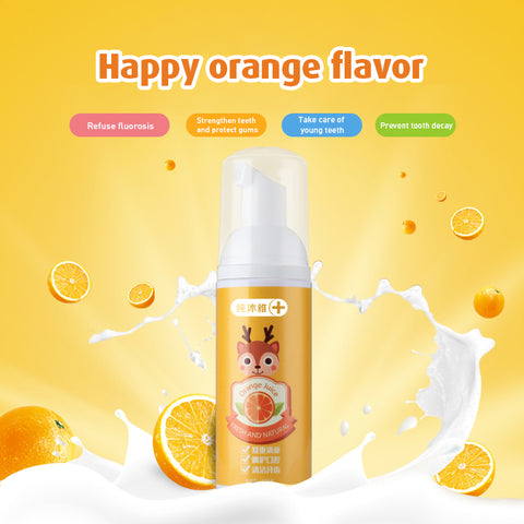Babyproph Kid's Foam Toothpaste Strawberry and Orange Flavor Teeth Cleansing Mousse Deeply Cleaning For Child Babyproph Kid's Foam Toothpaste Strawberry and Orange Flavor Teeth Cleansing Mousse Deeply Cleaning For Child