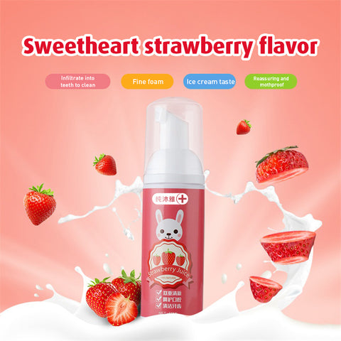 Babyproph Kid's Foam Toothpaste Strawberry and Orange Flavor Teeth Cleansing Mousse Deeply Cleaning For Child Babyproph Kid's Foam Toothpaste Strawberry and Orange Flavor Teeth Cleansing Mousse Deeply Cleaning For Child