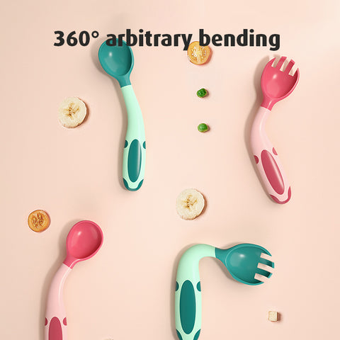 Babyproph Premium 360 Bendable Baby Feeding Spoon Set Non-toxic Self Feeding Children's Spoons Babyproph Premium 360 Bendable Baby Feeding Spoon Set Non-toxic Self Feeding Children's Spoons