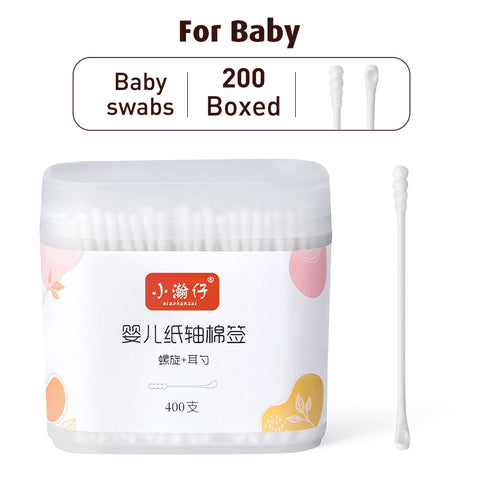 Babyproph Baby Spiral Cotton Swabs Thin Buds 200pcs/pack Babyproph Baby Spiral Cotton Swabs Thin Buds 200pcs/pack